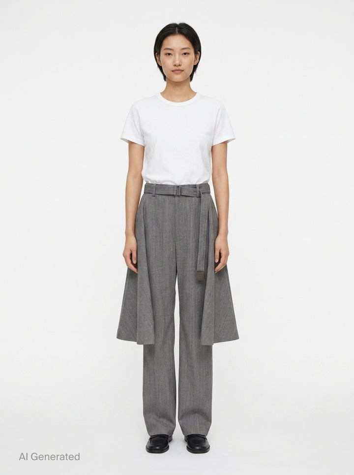 Herringbone Suiting Pants | sacai | Club21 - front