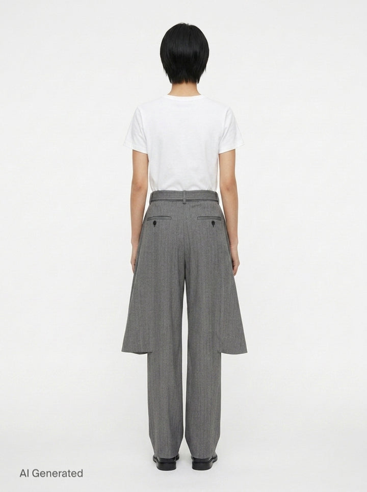 Herringbone Suiting Pants | sacai | Club21 - back