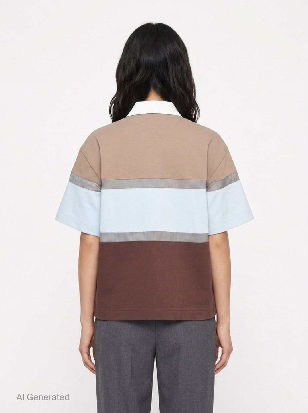 Color Block Short Sleeve Shirt | sacai | Club21 - back