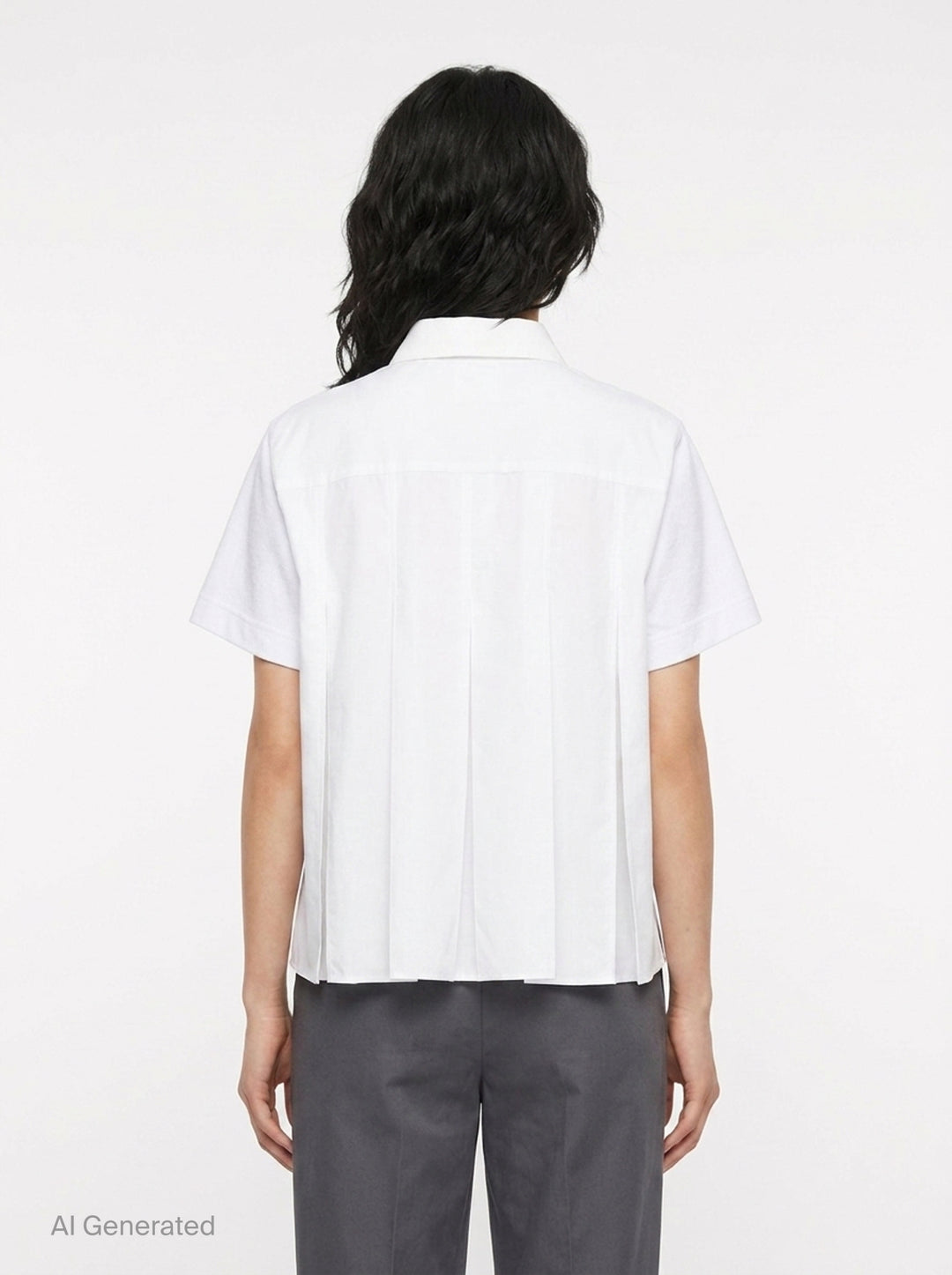 Poplin Polo Shirt | sacai | Club21 - back
