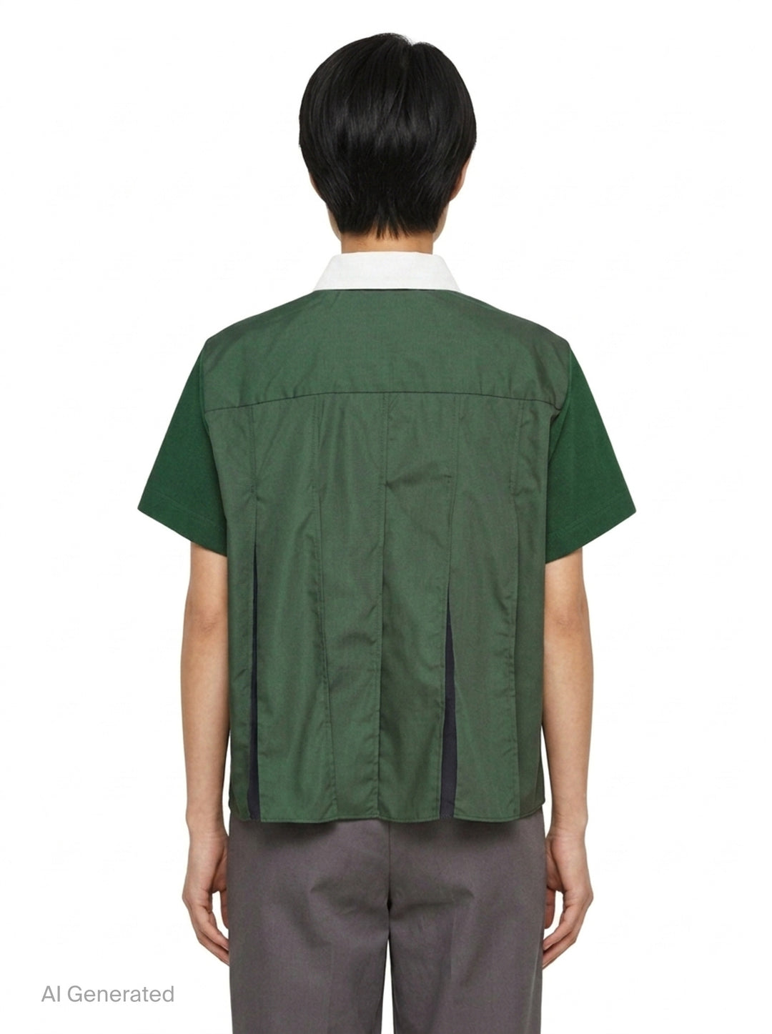 Poplin Polo Shirt | sacai | Club21 - back