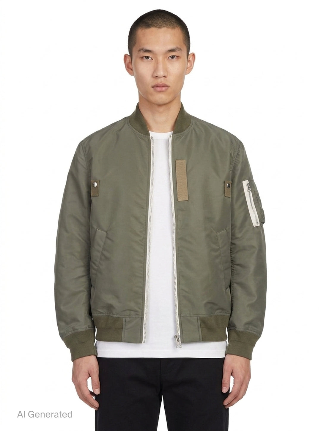 Nylon Twill Blouson Jacket | sacai | Club21 - front