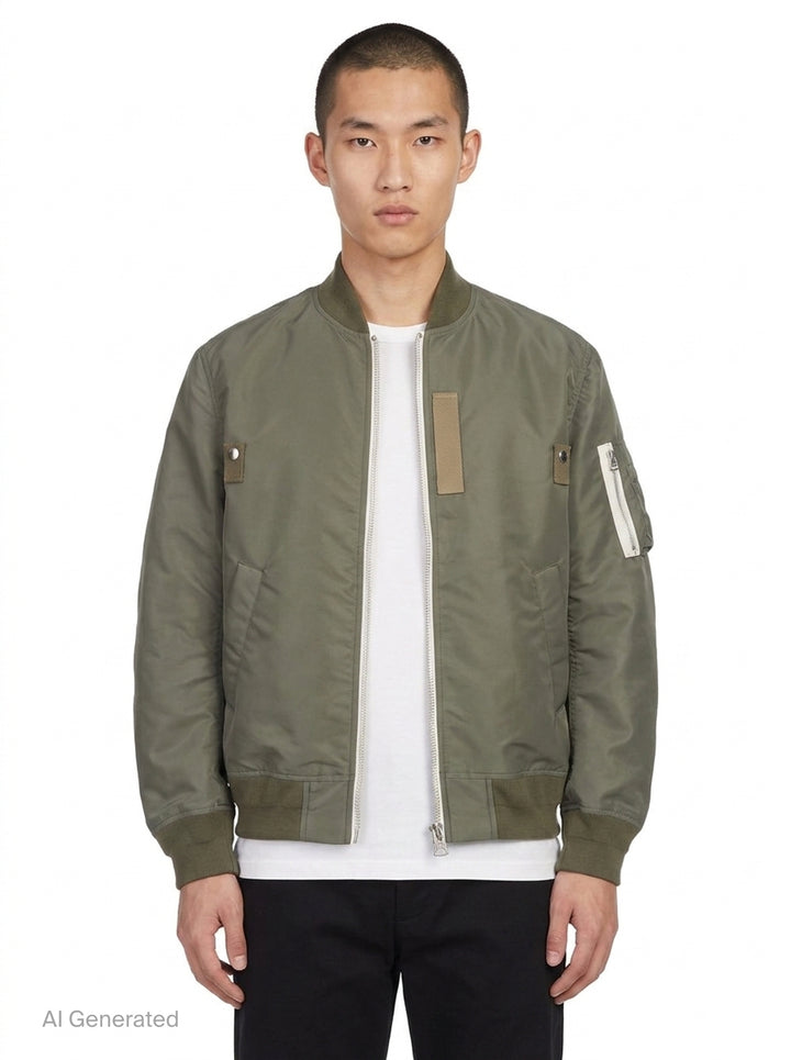 Nylon Twill Blouson Jacket | sacai | Club21 - front