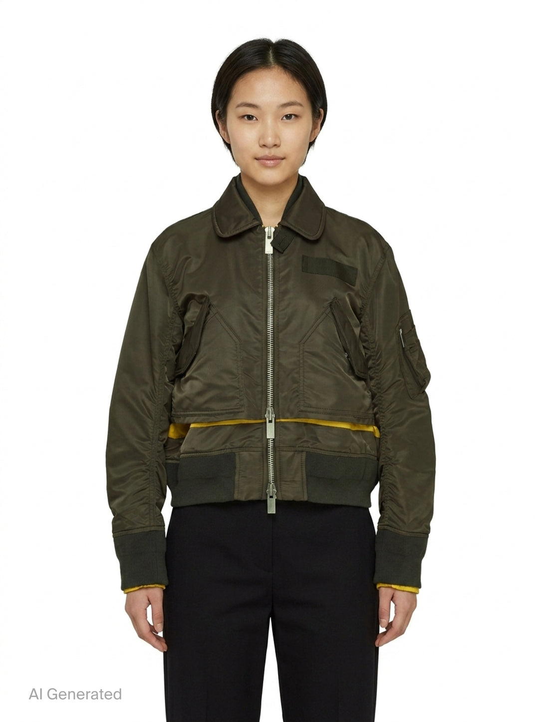 Nylon Twill Bomber Blouson | sacai | Club21 - front