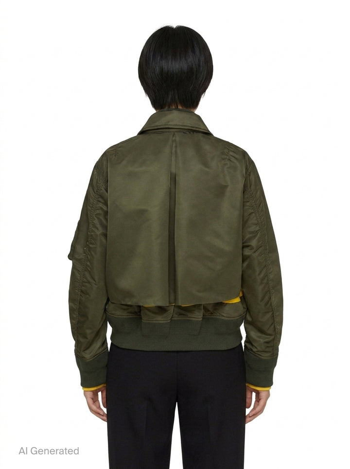 Nylon Twill Bomber Blouson | sacai | Club21 - back
