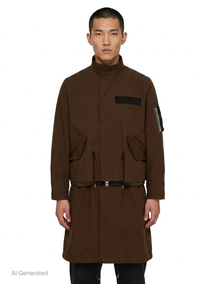 Nylon Twill Ripstop Coat | sacai | Club21 - front