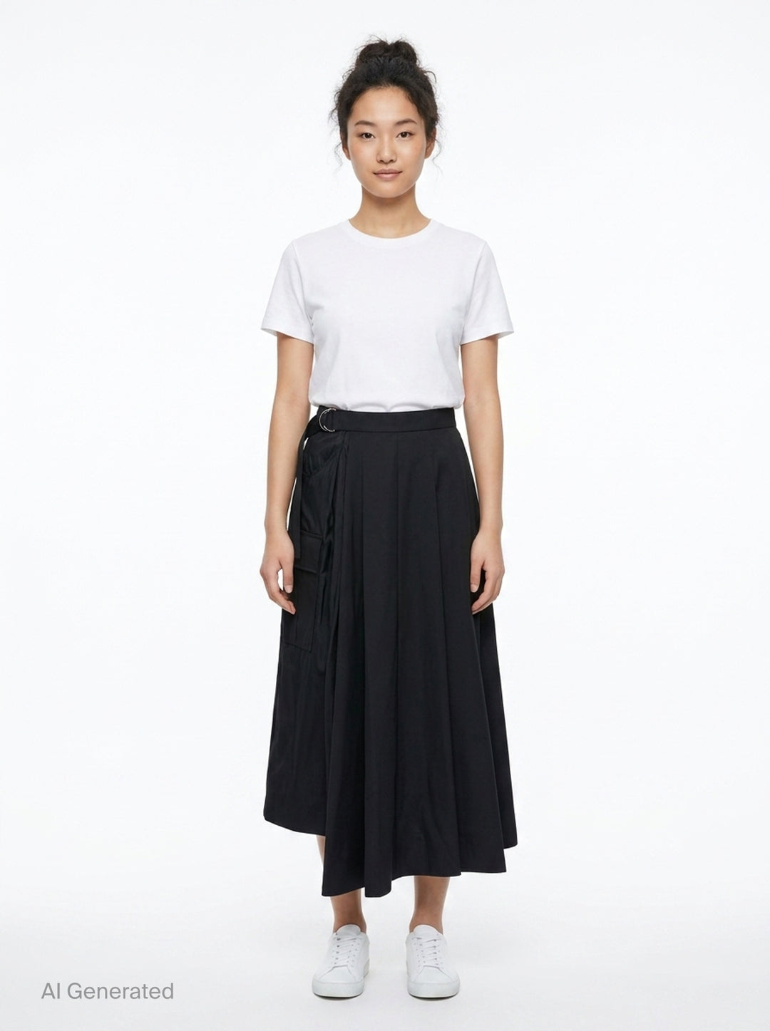 Nylon Twill Suiting Skirt | sacai | Club21 - front