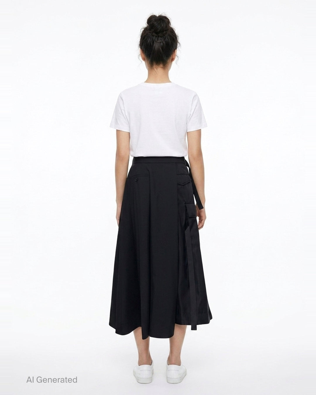 Nylon Twill Suiting Skirt | sacai | Club21 - back