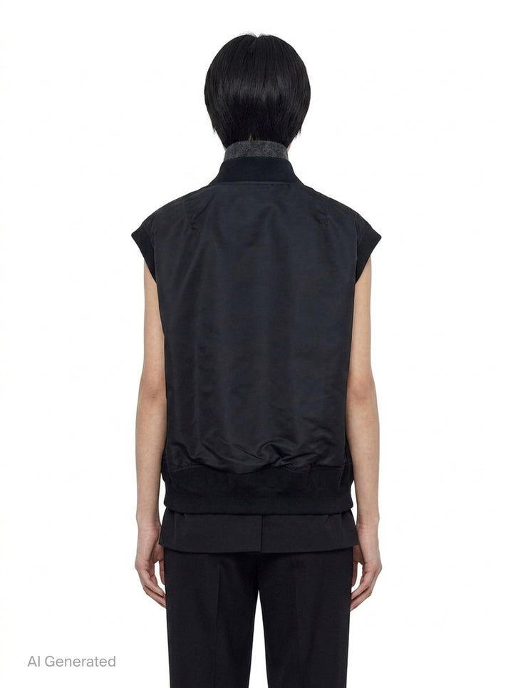 Nylon Twill Suiting Vest | sacai | Club21 - back
