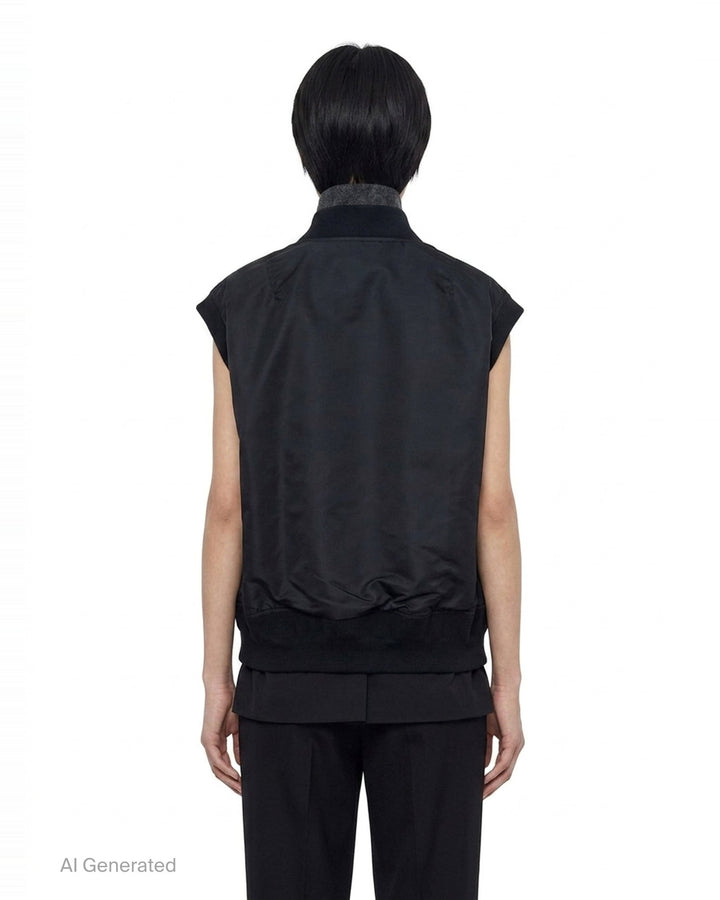 Nylon Twill Suiting Vest | sacai | Club21 - back