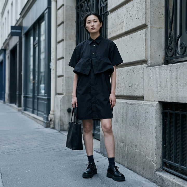 Poplin Bow Shirt Dress | sacai | Club21 - lifestyle