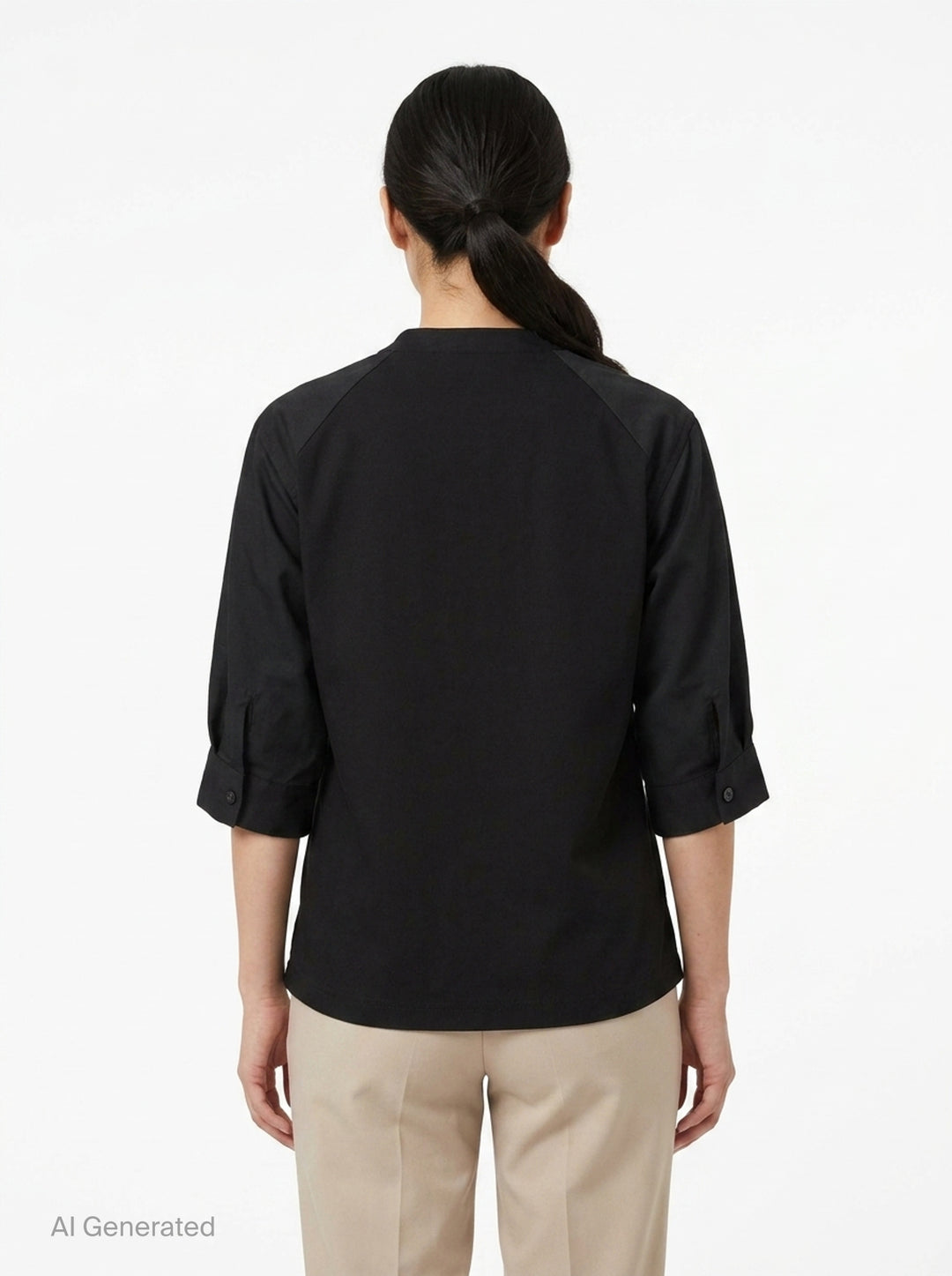 Poplin Cotton Jersey Tee | sacai | Club21 - back
