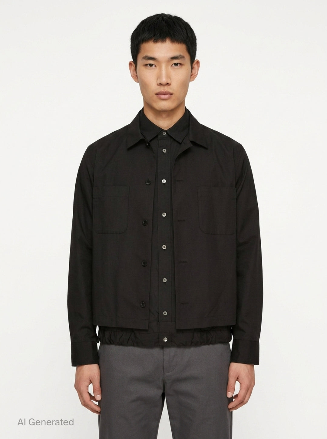 Poplin Long Sleeve Shirt | sacai | Club21 - front