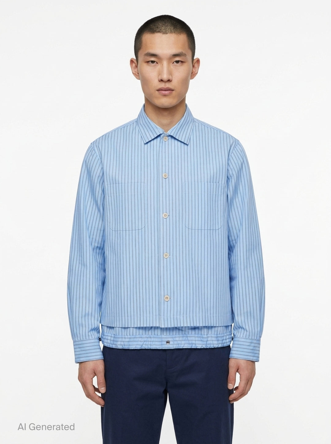 Poplin Long Sleeve Shirt | sacai | Club21 - front