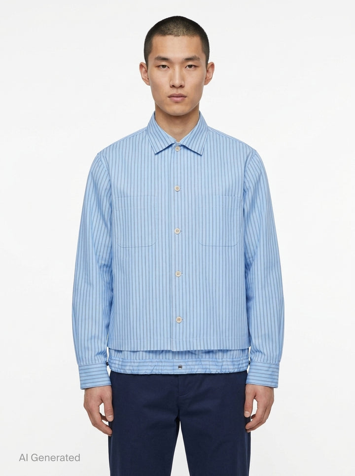 Poplin Long Sleeve Shirt | sacai | Club21 - front