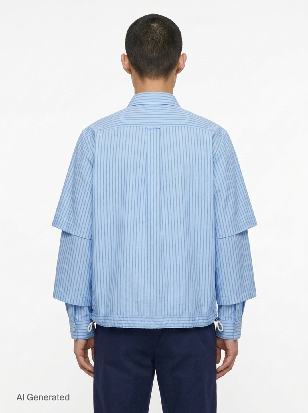 Poplin Long Sleeve Shirt | sacai | Club21 - back