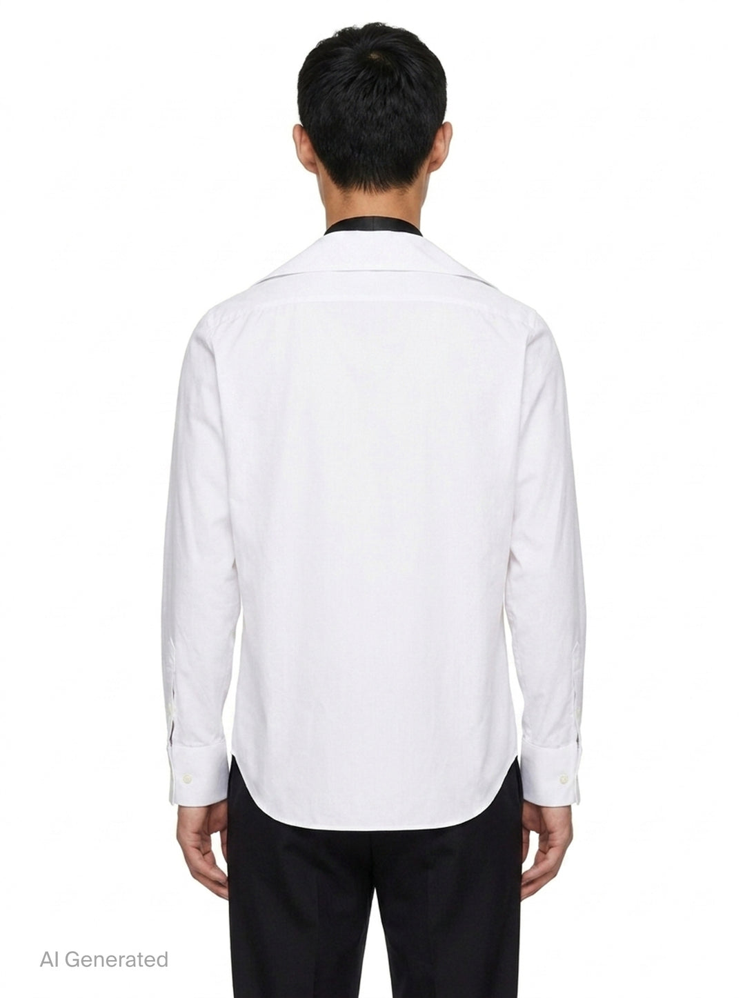 Poplin Shirt with Satin Tie | sacai | Club21 - back