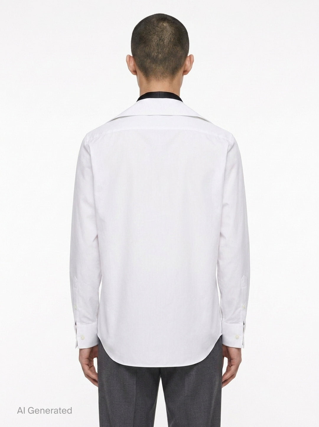 Poplin Shirt with Satin Tie | sacai | Club21 - back