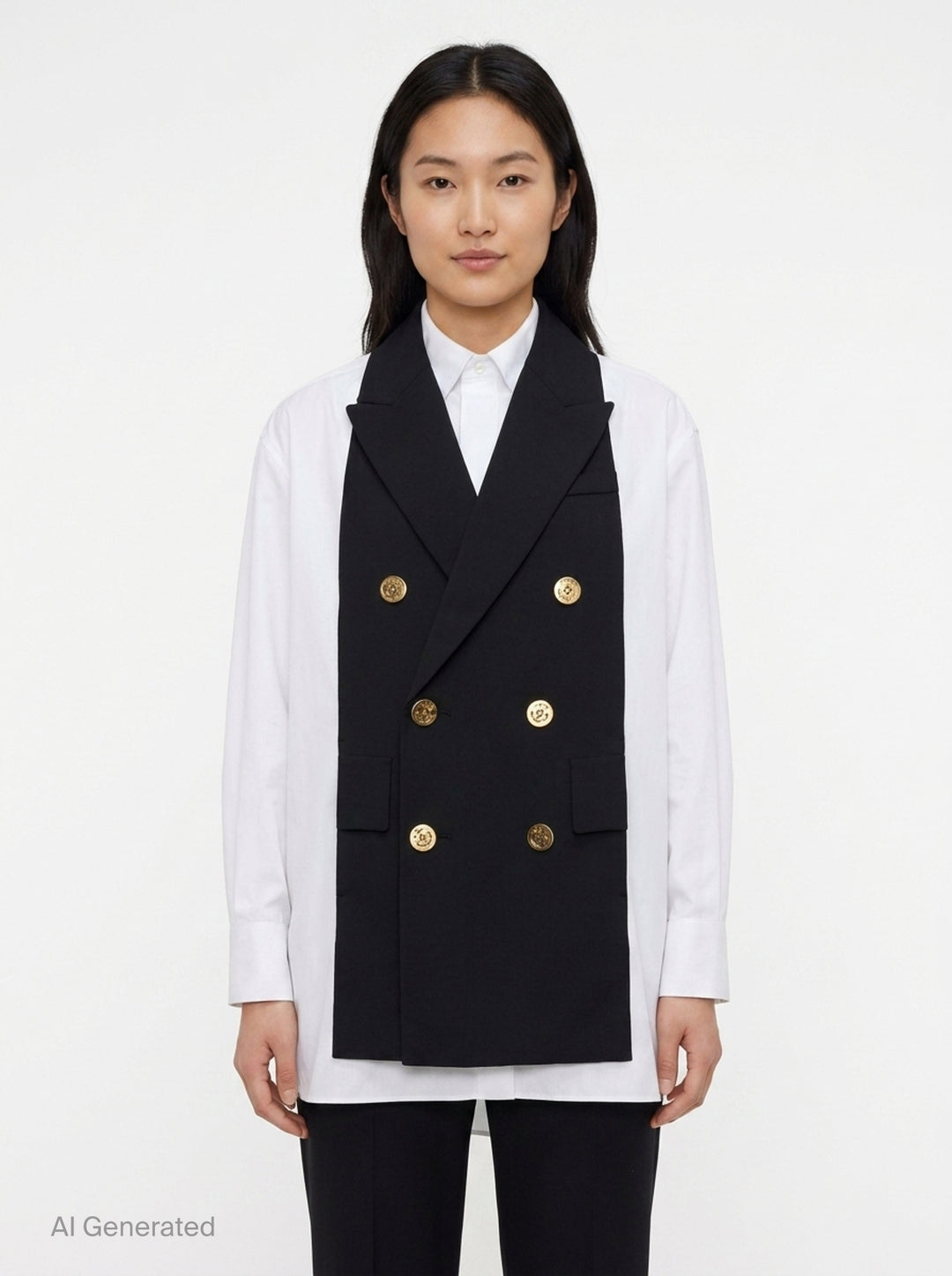 Poplin x Suiting Shirt | sacai | Club21 - front