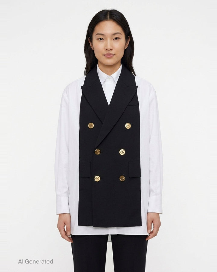 Poplin x Suiting Shirt | sacai | Club21 - front