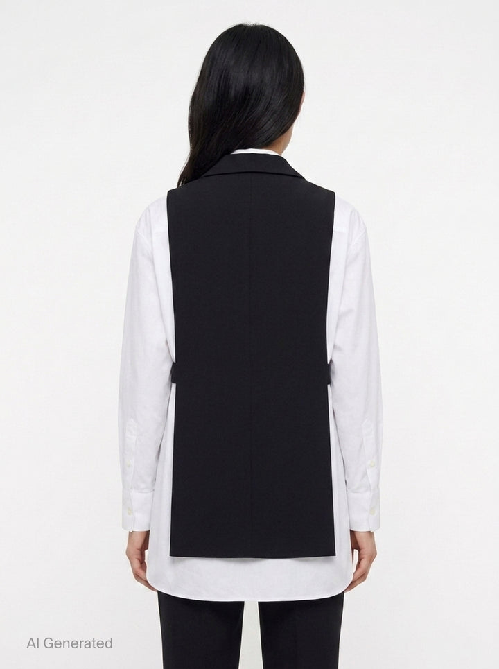 Poplin x Suiting Shirt | sacai | Club21 - back