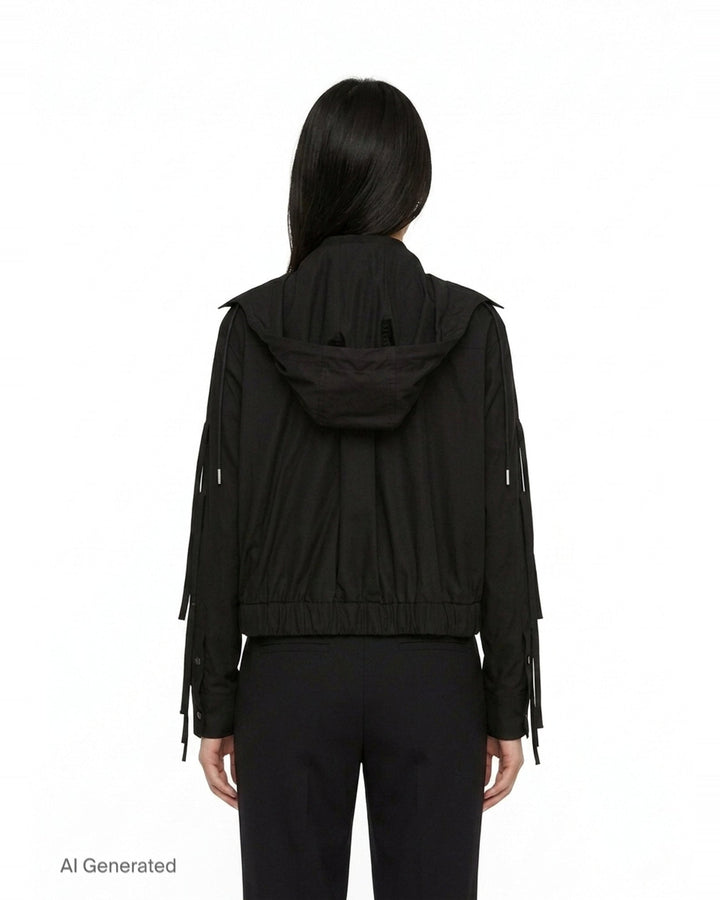 Poplin Zip-Up Jacket | sacai | Club21 - back