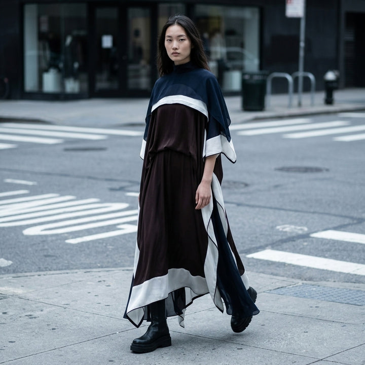 Satin Chiffon Layered Dress | sacai | Club21 - lifestyle