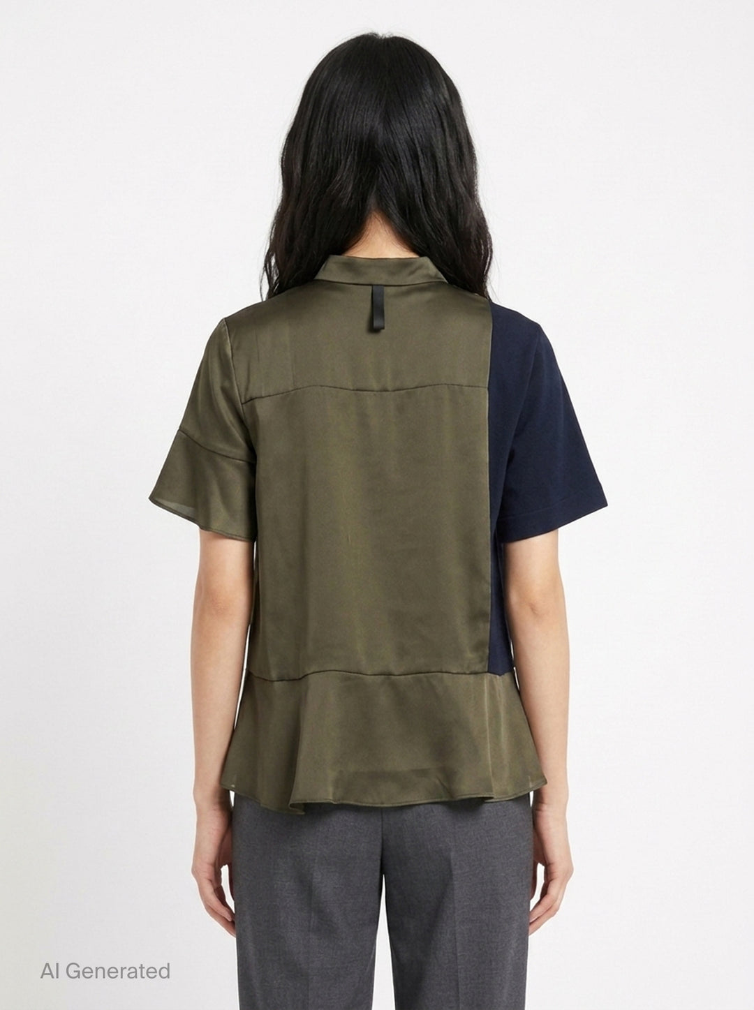 Satin Cotton Jersey Tee | sacai | Club21 - back