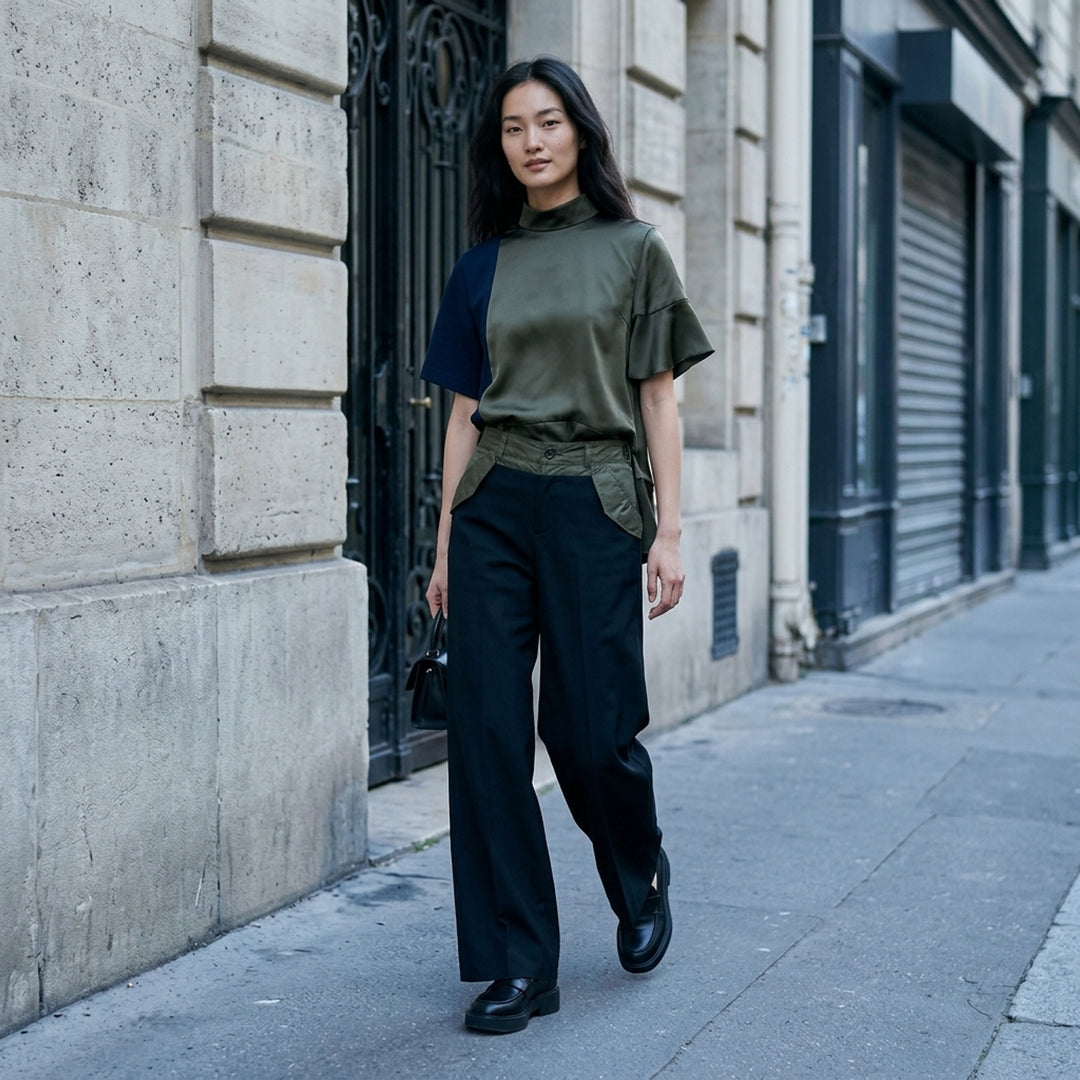 Satin Cotton Jersey Tee | sacai | Club21 - lifestyle