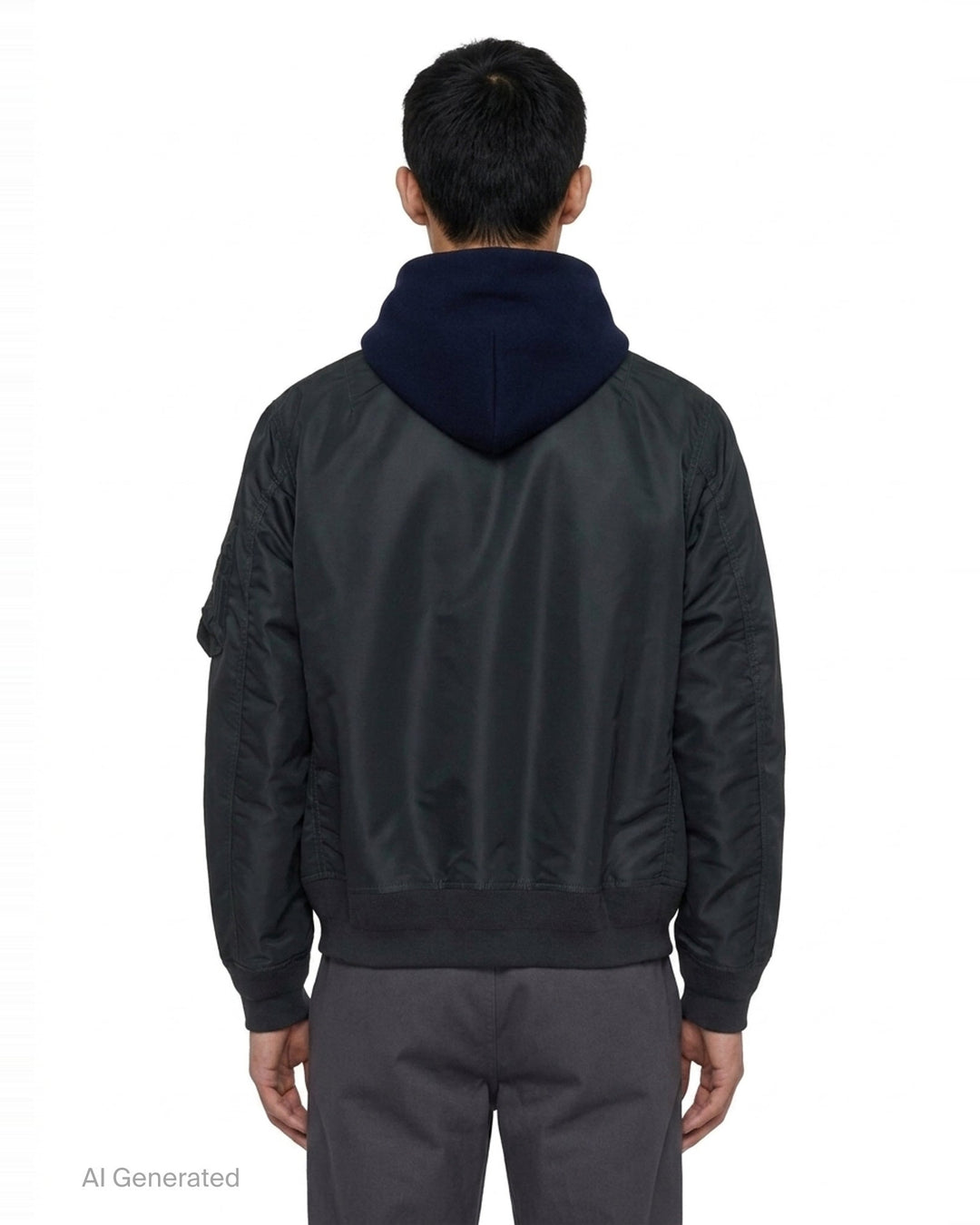 Sponge Sweat Bomber Hoodie | sacai | Club21 - back