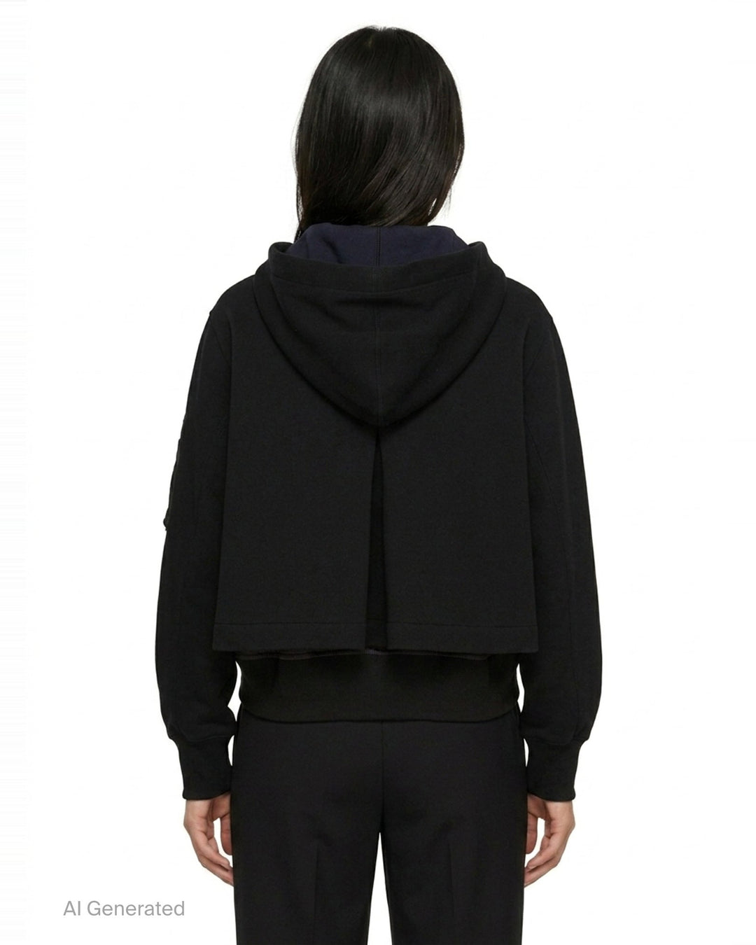 Sponge Sweat Nylon Twill Hoodie | sacai | Club21 - back