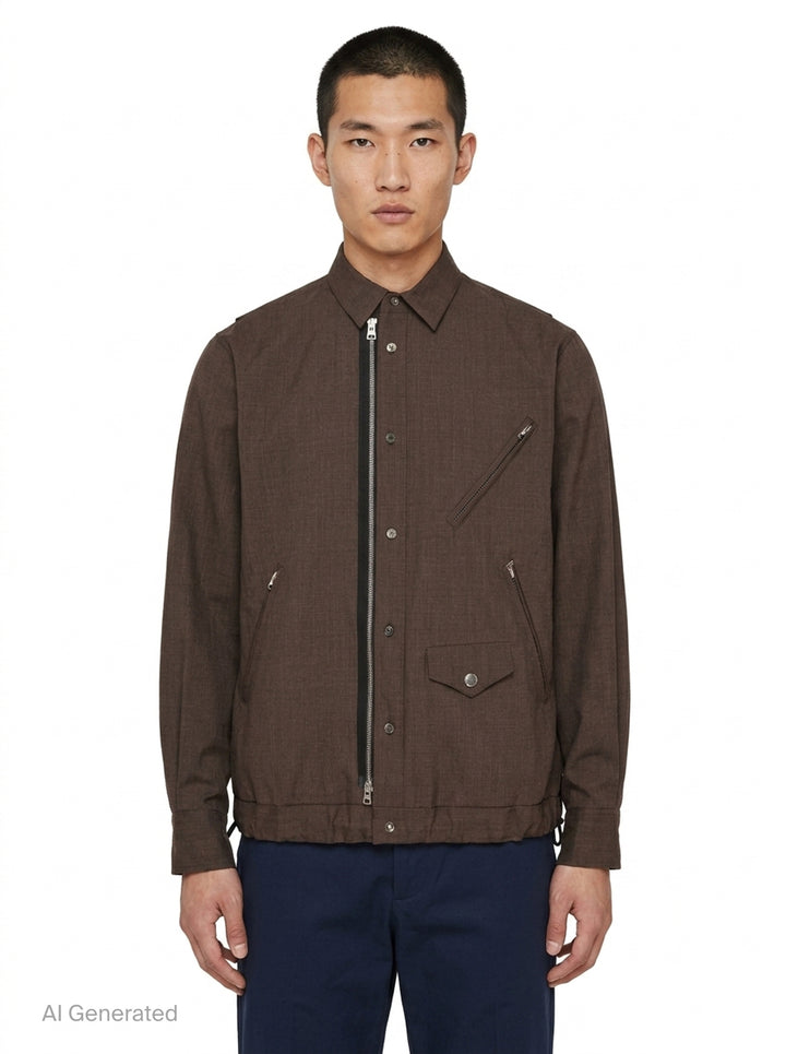 Suiting Blouson Jacket | sacai | Club21 - front