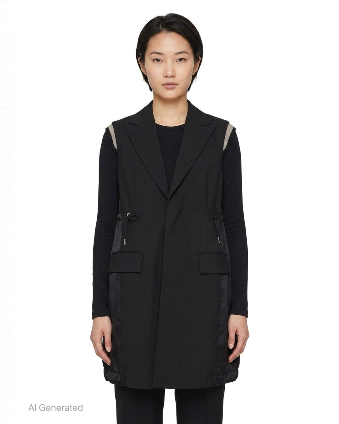 Suiting Gilet Vest | sacai | Club21 - front