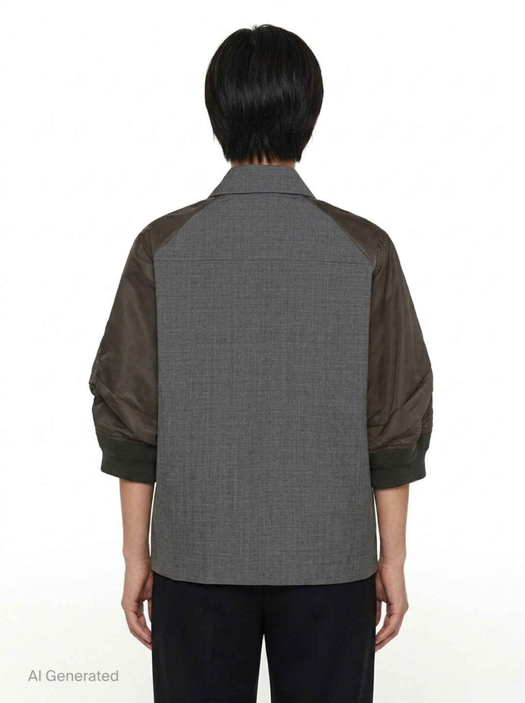 Suiting Nylon Twill Shirt Jacket | sacai | Club21 - back