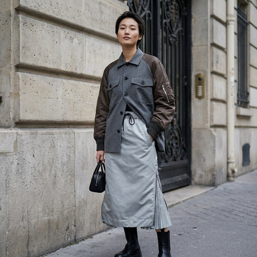 Suiting Nylon Twill Shirt Jacket | sacai | Club21 - lifestyle