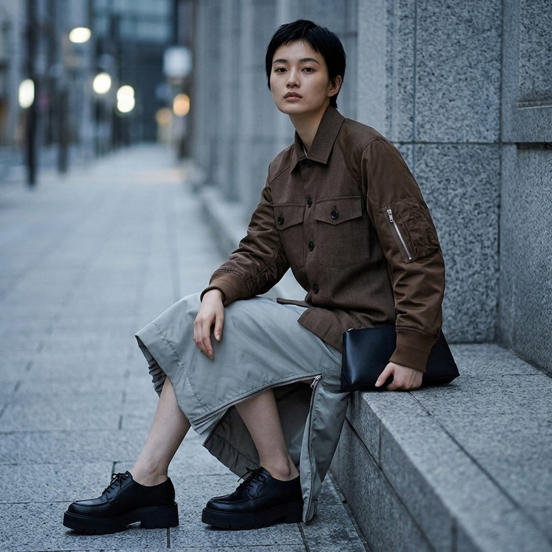 Suiting Nylon Twill Shirt Jacket | sacai | Club21 - lifestyle
