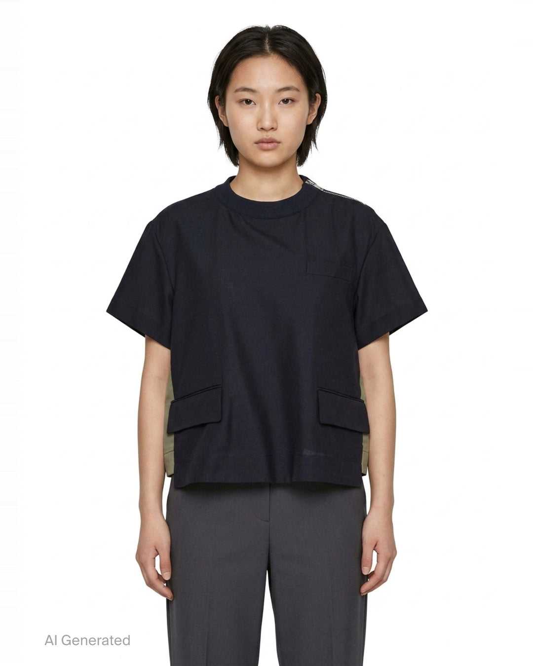 Suiting Pullover Top | sacai | Club21 - front