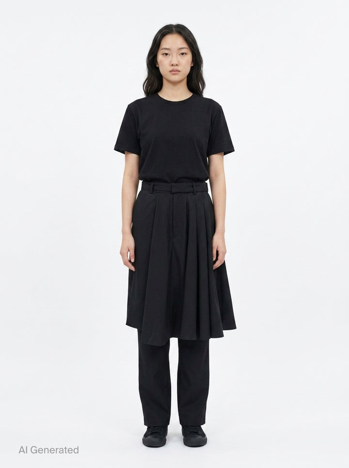 Suiting Skirt-Overlay Pants | sacai | Club21 - front