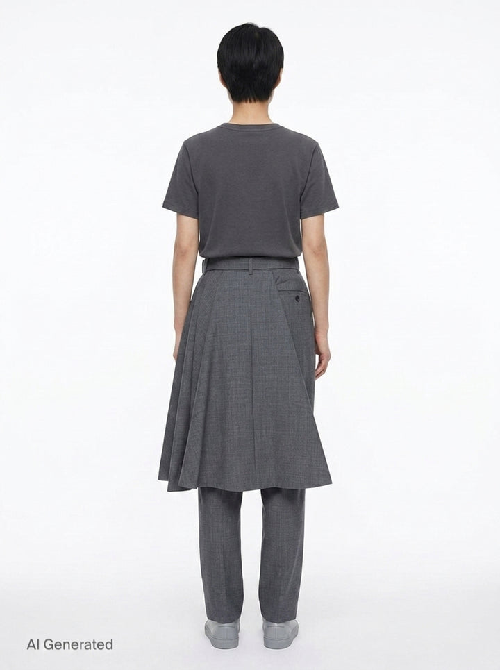 Suiting Skirt-Overlay Pants | sacai | Club21 - back