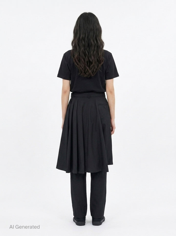 Suiting Skirt-Overlay Pants | sacai | Club21 - back