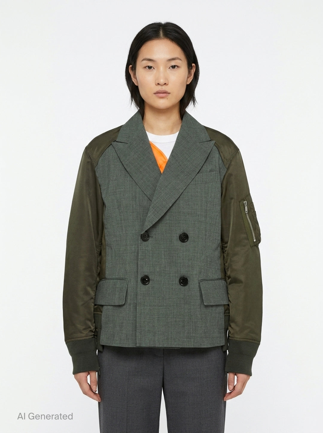 Suiting x Nylon Twill Jacket | sacai | Club21 - front