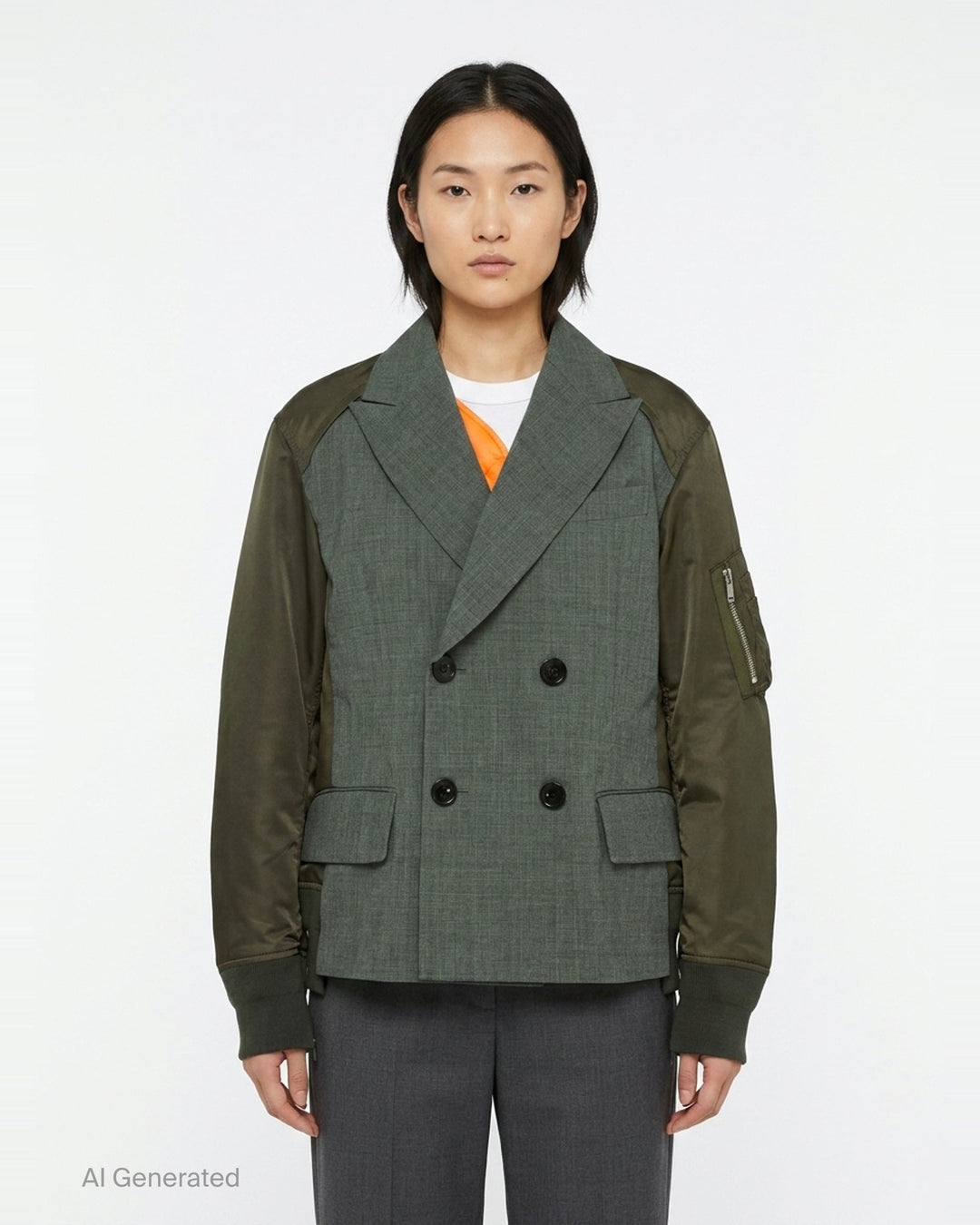 Suiting x Nylon Twill Jacket | sacai | Club21 - front