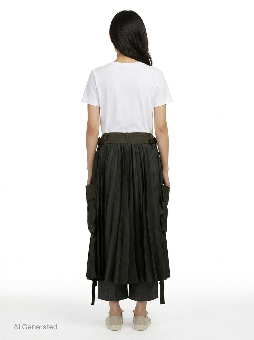 Suiting x Nylon Twill Pants | sacai | Club21 - back