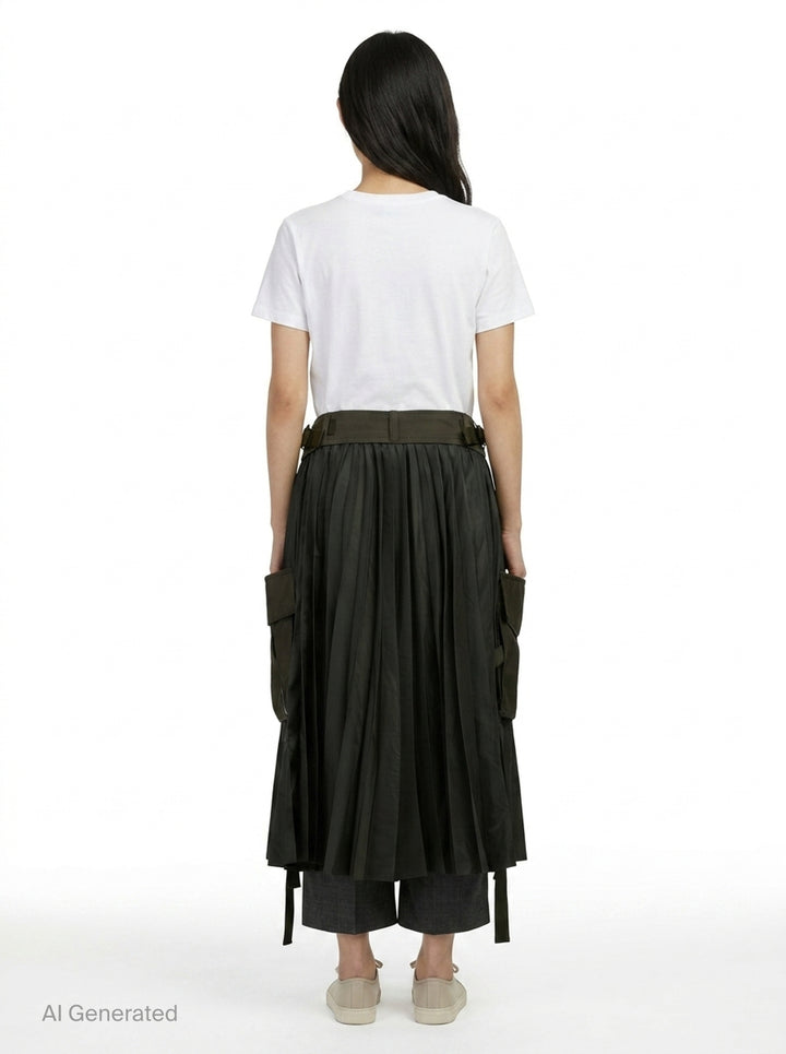 Suiting x Nylon Twill Pants | sacai | Club21 - back