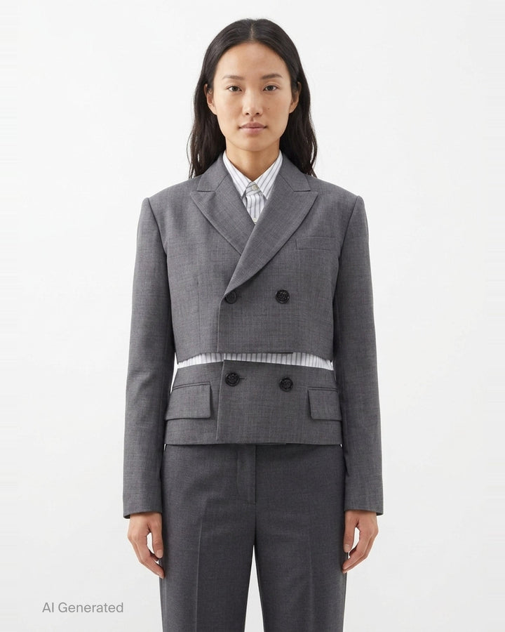 Suiting x Poplin Jacket | sacai | Club21 - front