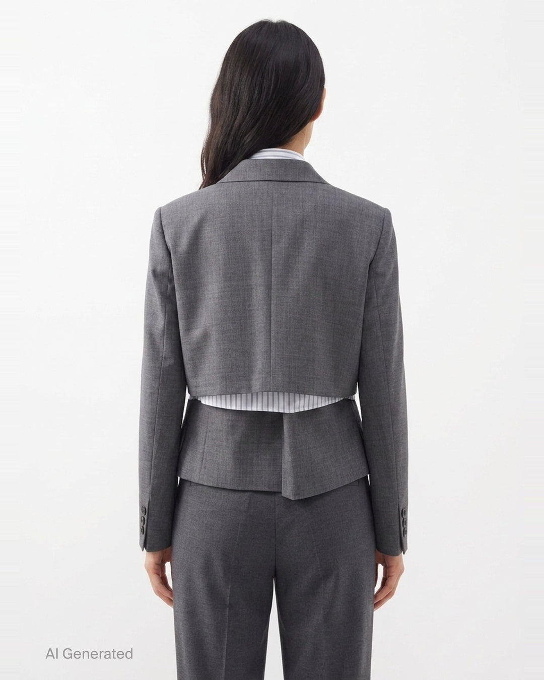 Suiting x Poplin Jacket | sacai | Club21 - back