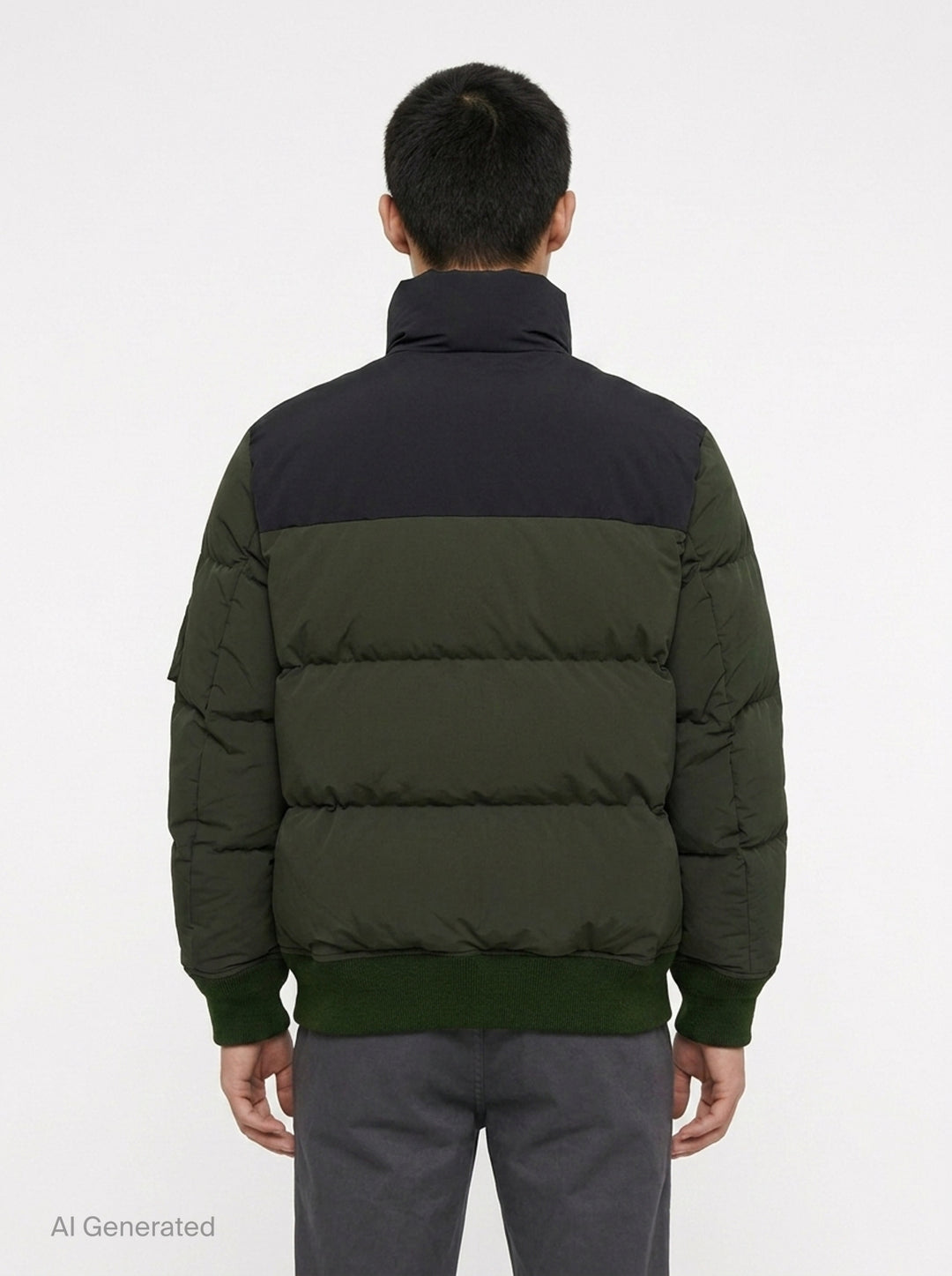 Two-Tone Puffer Blouson Jacket | sacai | Club21 - back