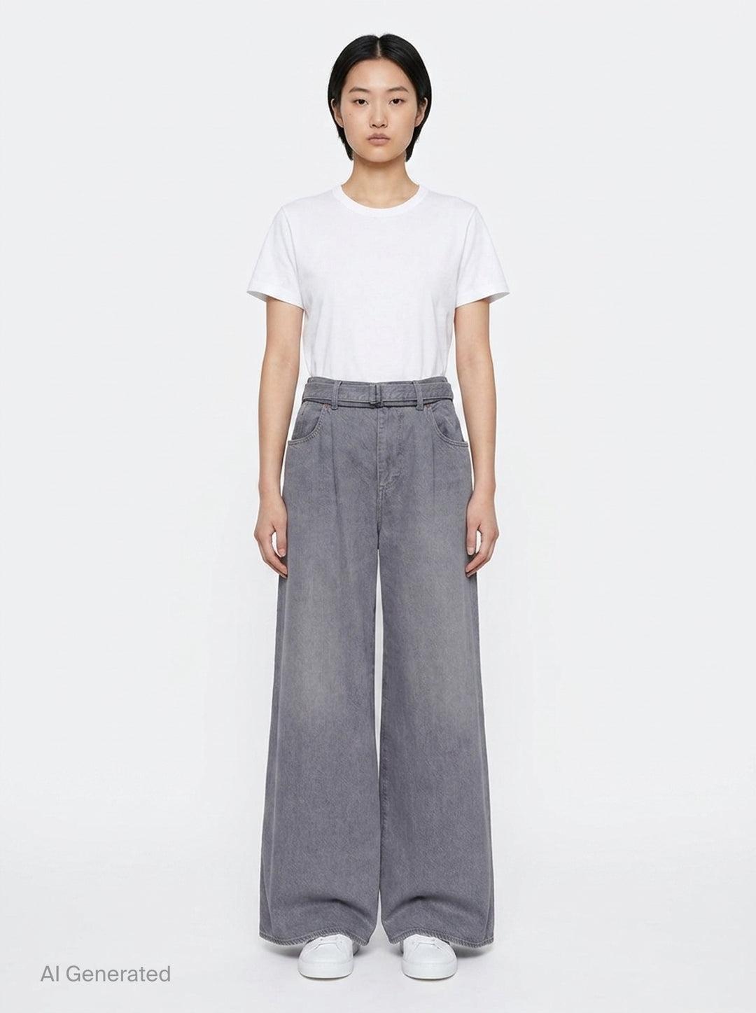 Wide Leg Denim Pants | sacai | Club21 - front