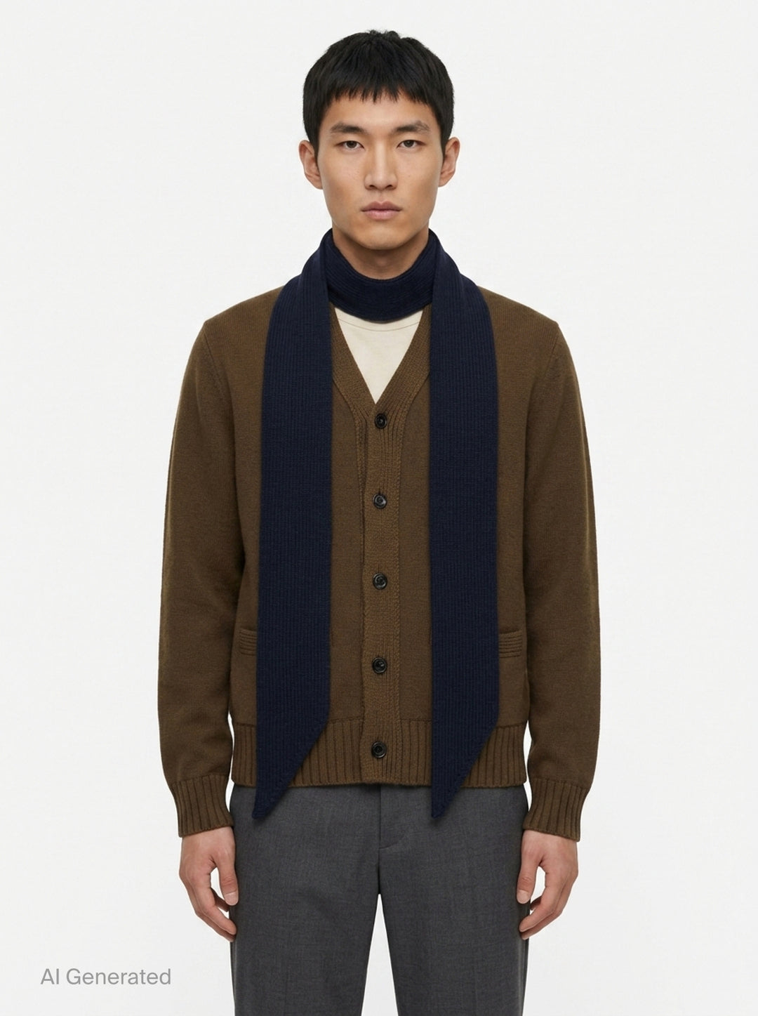 Wool Knit Cardigan | sacai | Club21 - front
