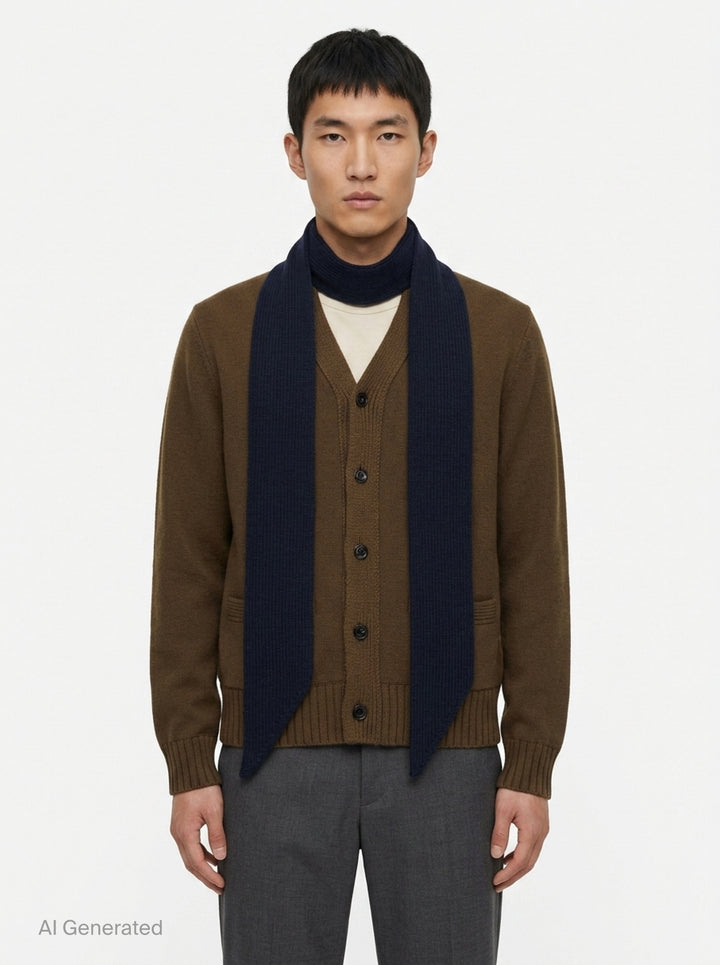 Wool Knit Cardigan | sacai | Club21 - front